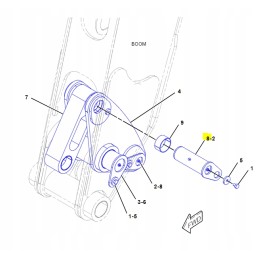 Boom cat teleskopinio krautuvo rankos kaištis