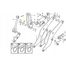 „Volvo“ krautuvo kaušo jungties CVA kaištis