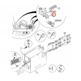 Įsiurbimo vamzdis jcb mini 8030 8035 8025 647 04501