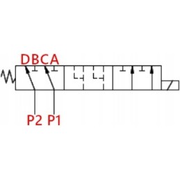 Skirstytuvo 40l vairasvirtės komplektas 4sec fiksatorius