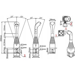 Skirstytuvo 40l vairasvirtės komplektas 4sec fiksatorius
