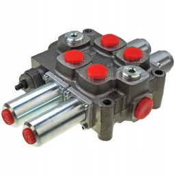 2 sekcijų hidraulinis skirstytuvas su glaistais