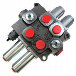 2 sekcijų hidraulinis skirstytuvas su glaistais