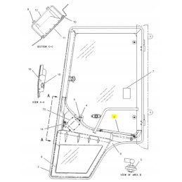 Originalus Cat Kop Lad 1594269 kabinos durų pavaros mechanizmas