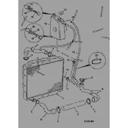 Vandens radiatorius bobcat s450 t450 originalus