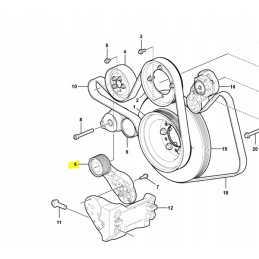 Volvo ventiliatoriaus diržo įtempiklis