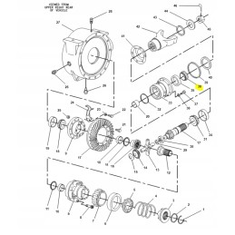 Ekskavatoriaus CAT 428C kovos atakos guolis