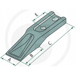 Įsukamas dantis 485931 12x040 10s