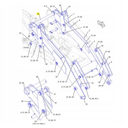 CVA priekinės svirties kaiščiai kačių ekskavatoriniam krautuvui