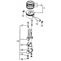 Yanmar l48 stūmoklių žiedai 0 25 714295 22540