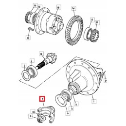 Varančiojo veleno flanšas jcb 416 411 412 458 20814