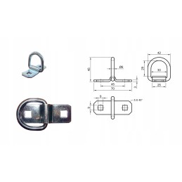 Grindų laikiklis 300 kg kroviniui tvirtinti