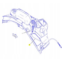 Cat ekskavatorinio krautuvo rankinio stabdžio trosas