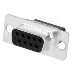 D sub 9pin moteriška be kontaktų