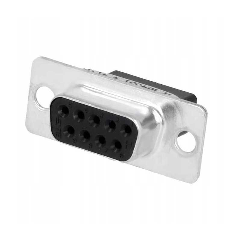 D sub 9pin moteriška be kontaktų