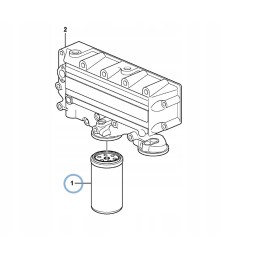 Volvo bl71 plus variklio alyvos filtras 17457469 wix