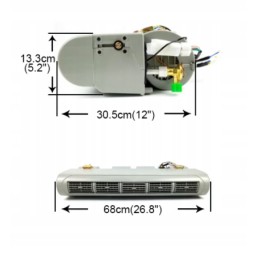 Universalus 12v 24v ekskavatoriaus oro kondicionavimo komplektas