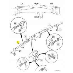 JCB 3CX 4CX ekskavatoriaus krautuvo dešinė vairo trauklė