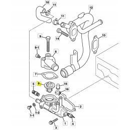 JCB mini ekskavatoriaus termostatas