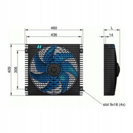 Radiatoriaus ventiliatorius asa santechnikas tt 16 tt 25 a