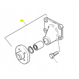 Cat ekskavatoriaus krautuvo ventiliatoriaus laikiklis