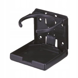 Juodas PVC skardinių gėrimų laikiklis