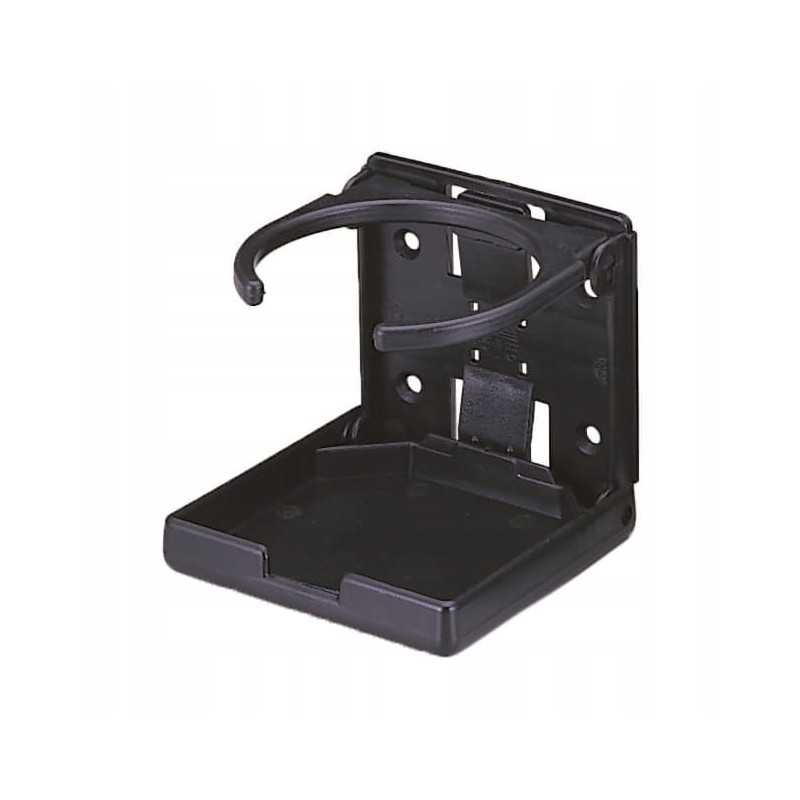 Juodas PVC skardinių gėrimų laikiklis