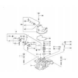 Yanmar l70 vožtuvo dangtelio tarpinė 114210 11310