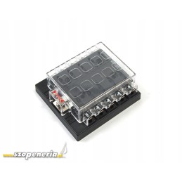 Saugiklių juostelė su 10 išėjimų 150a korpuse