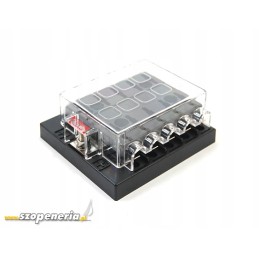 Saugiklių juostelė su 10 išėjimų 150a korpuse