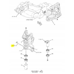 CVA kaištis, tvirtinantis uodegos koto kaiščio kat