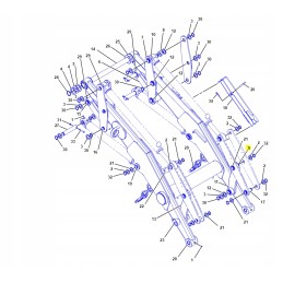 Cat 428d priekinės rankos kaištis 1114334