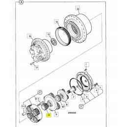 Hidromotorinis palydovinis JCB ekskavatorius 05 903823