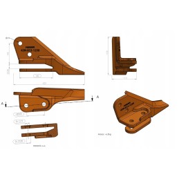 Dešinysis dantis komtasu 42n 812 1230