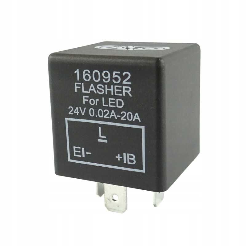 Posūkio signalo pertraukiklis 24v LED, dešinėje