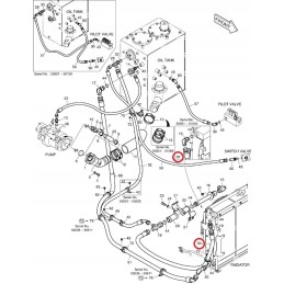 Alyvos aušintuvo žarna doosan dx80r ds20531263