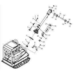 Wacker dpu bpu vilkties silfono spaustukas 0045109