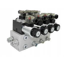 Hydro cetop skirstytuvas, 3 sekcijų, 230v, apkrovos reljefas