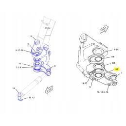 Cat galinės dalies įvorė mini ekskavatoriui