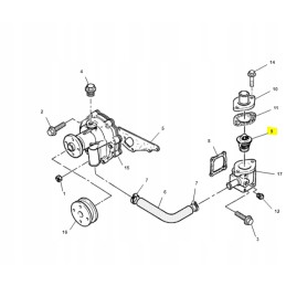 Cat mini ekskavatoriaus termostatas