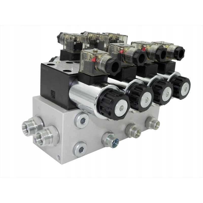 Hydro cetop skirstytuvas, 3 skyriai, 24v, apkrovos reljefas