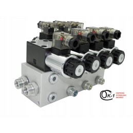 Hydro cetop skirstytuvas, 3 skyriai, 24v, apkrovos reljefas