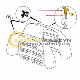 Variklio liuko užraktas jcb 802 8014 8016 8018 8020