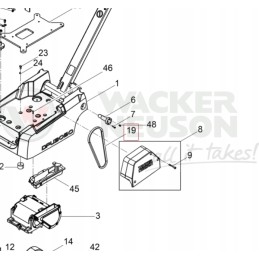 Wacker diržas dpu3750 dpu3760 0216557 originalus