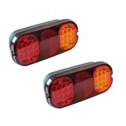 JCB 3CX 4CX LED galinių kombinuotų lempų rinkinys