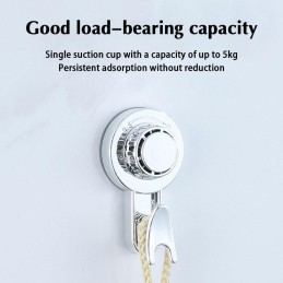 Vonios kabykla, pasukami kabliukai su siurbtuku, 2 vnt