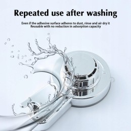 Vonios kabykla, pasukami kabliukai su siurbtuku, 2 vnt