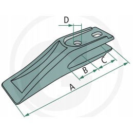 Šakės dantis 17 7 ue190h37d
