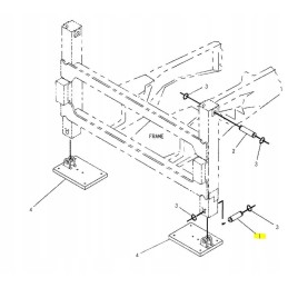 Stabilizatoriaus kaištis cat 428b 9r6545