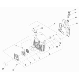 Wacker bts635 starterio spyruoklė 0222720